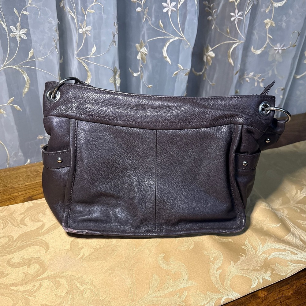 Great American Leather Works Brown Pebbled Leather Handbag